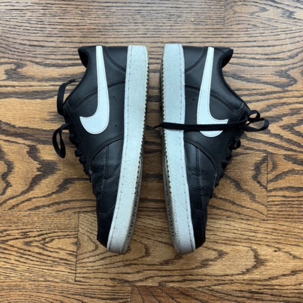 Nike Court Mens Vision Low Next Nature Black & White Sneaker